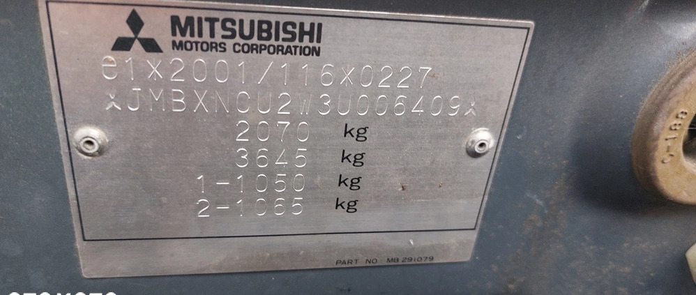 Mitsubishi Outlander cena 13999 przebieg: 206000, rok produkcji 2003 z Wrocław małe 466